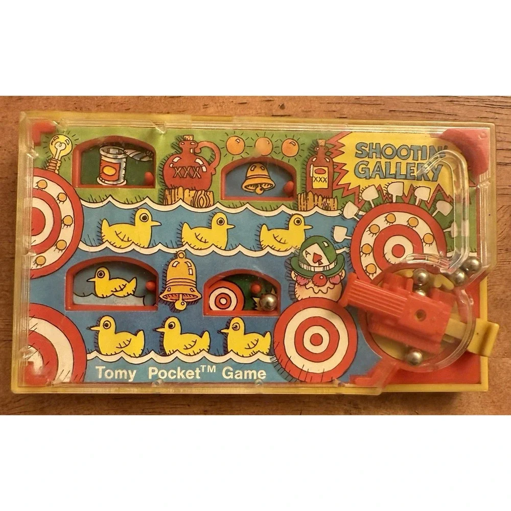 Vintage 1976 Tomy Pocket‎ Shooting Gallery Game Handheld